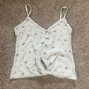 Floral tie Tank top